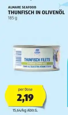 Hofer ALMARE SEAFOOD THUNFISCH IN OLIVENÖL Angebot