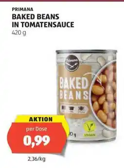 Hofer PRIMANA BAKED BEANS IN TOMATENSAUCE Angebot