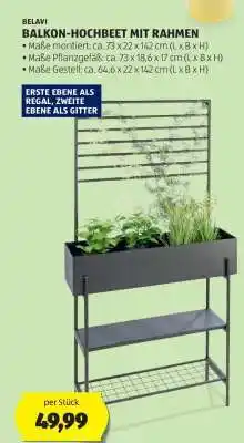 Hofer BELAVI BALKON-HOCHBEET MIT RAHMEN Angebot