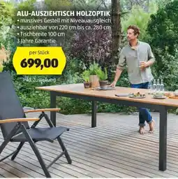 Hofer ALU-AUSZIEHTISCH HOLZOPTIK Angebot