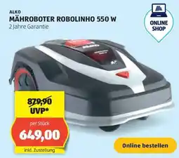 Hofer ALKO MÄHROBOTER ROBOLINHO 550 W Angebot