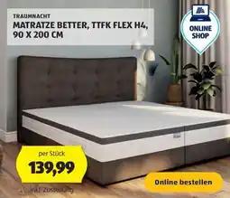 Hofer TRAUMNACHT MATRATZE BETTER, TTFK FLEX H4, 90 X 200 CM Angebot