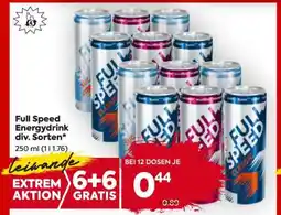 Billa Full Speed Energydrink div. Sorten Angebot
