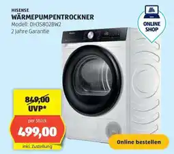 Hofer HISENSE WÄRMEPUMPENTROCKNER Angebot