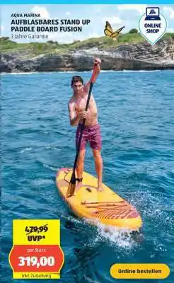 Hofer AQUA MARINA AUFBLASBARES STAND UP PADDLE BOARD FUSION Angebot