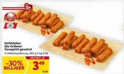 Billa Hofstädter Die Grillerei Cevapcici gewürzt Angebot