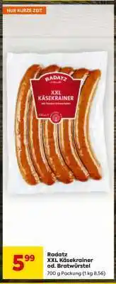 Billa Radatz XXL Käsekrainer od. Bratwürstel Angebot