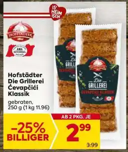 Billa Hofstädter Die Grillerei Čevapčiči Klassik Angebot