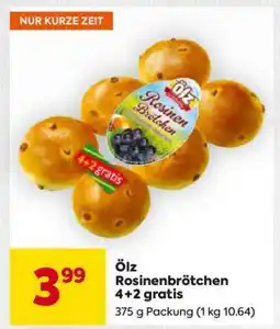 Billa Ölz Rosinenbrötchen 4+2 gratis Angebot