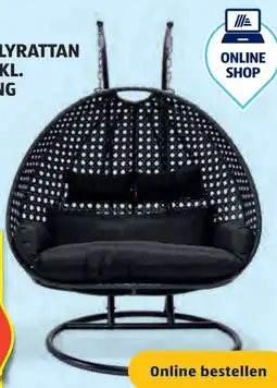 Hofer Home Deluxe Twin Polyrattan Hängesessel Angebot