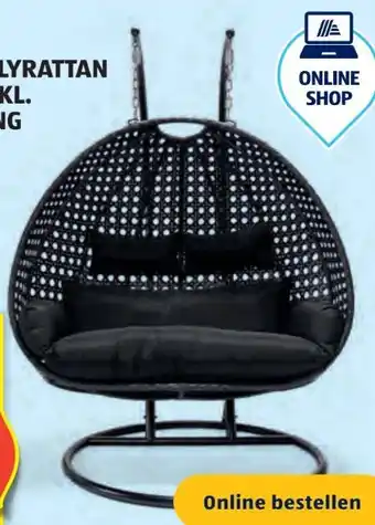 Hofer Home Deluxe Twin Polyrattan Hängesessel Angebot