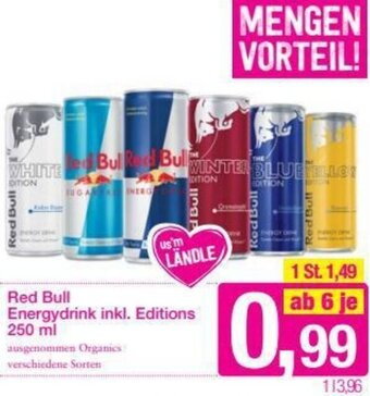 Sutterlüty Red Bull EnergyDrink Inkl. Editions 250ml Angebot