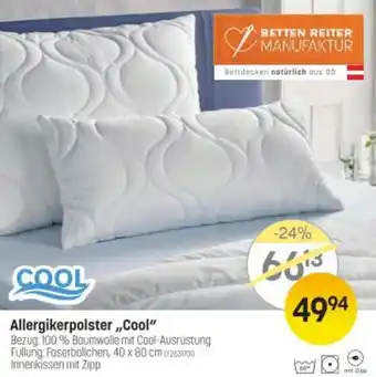 Reiter Allergikerpolster Cool Angebot