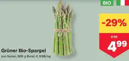 MPreis Grüner Bio-Spargel Angebot