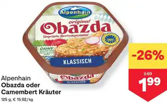 MPreis Obazda oder Camembert Kräuter Angebot