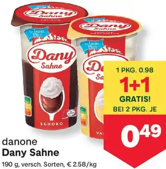 MPreis Dany Sahne Angebot