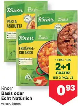 MPreis Basis oder Echt Natürlich Angebot