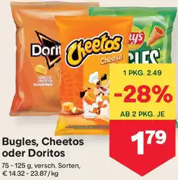 MPreis Bugles, Cheetos oder Doritos Angebot
