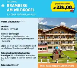 Hofer Reisen Salzburg bramberg am wildkogel Angebot