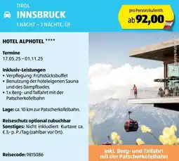 Hofer Reisen Tirol innsbruck Angebot