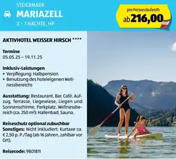 Hofer Reisen Steiermark mariazell Angebot