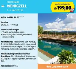 Hofer Reisen Steiermark wenigzell Angebot