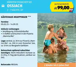 Hofer Reisen Kärnten/ossiacher see ossiach Angebot