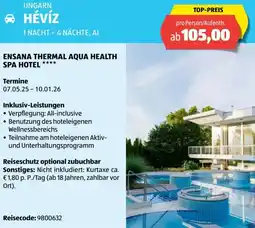 Hofer Reisen Ensana thermal aqua health spa hotel Angebot