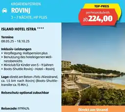 Hofer Reisen Island hotel istra Angebot