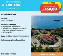 Hofer Reisen Resort funtana Angebot