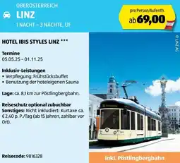 Hofer Reisen Hotel ibis styles linz Angebot