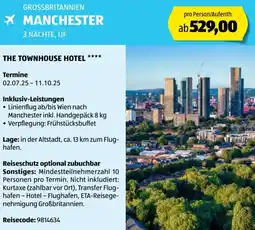 Hofer Reisen The townhouse hotel Angebot