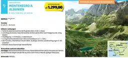 Hofer Reisen Wanderreise montenegro & albanien Angebot