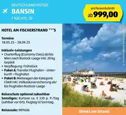 Hofer Reisen Deutschland/ostsee bansin Angebot
