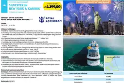 Hofer Reisen City-trip & kreuzfahrt silvester in new york & karibik Angebot