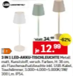 Möbel Ludwig Led-akku-tischleuchte Angebot