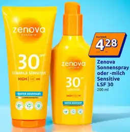 Action Sonnenspray oder -milch Sensitive Angebot