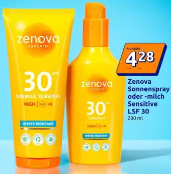 Action Sonnenspray oder -milch Sensitive Angebot