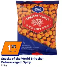 Action Snacks of the World Sriracha- Erdnusskugeln Spicy Angebot
