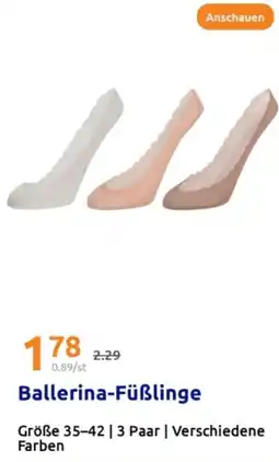 Action Ballerina-Füßlinge Angebot