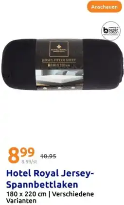 Action Hotel Royal Jersey- Spannbettlaken Angebot