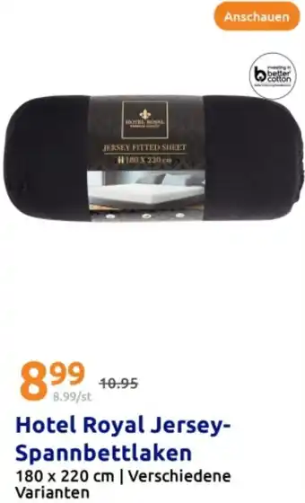 Action Hotel Royal Jersey- Spannbettlaken Angebot
