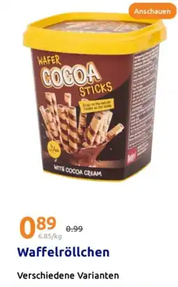 Action Waffelröllchen Angebot