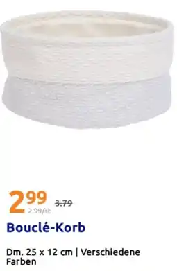 Action Bouclé-Korb Angebot
