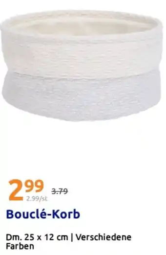 Action Bouclé-Korb Angebot