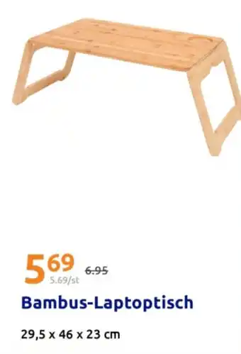 Action Bambus-Laptoptisch Angebot