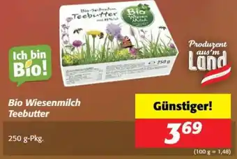 Nah&Frisch Bio Wiesenmilch Teebutter Angebot