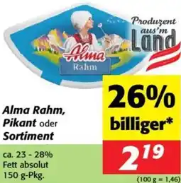 Nah&Frisch Alma Rahm, Pikant oder Sortiment Angebot