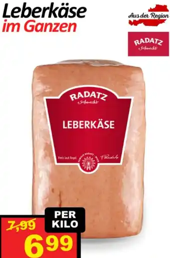 Wurstico Leberkäse im Ganzen Angebot