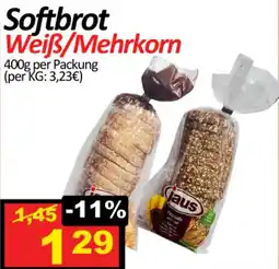 Wurstico Softbrot Weiß/Mehrkorn Angebot